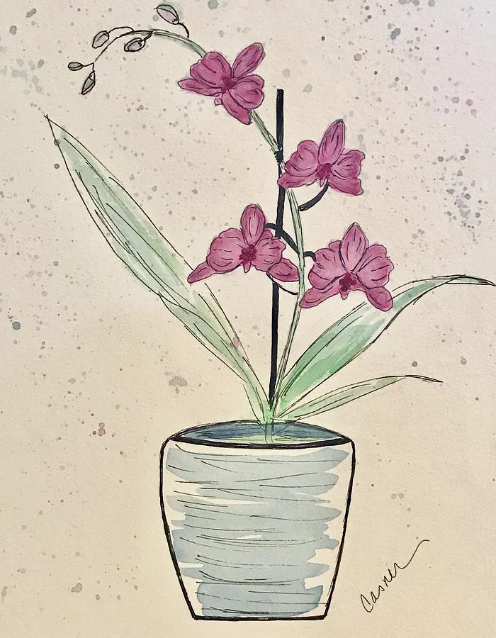 Orchid  Painting by Colleen Casner