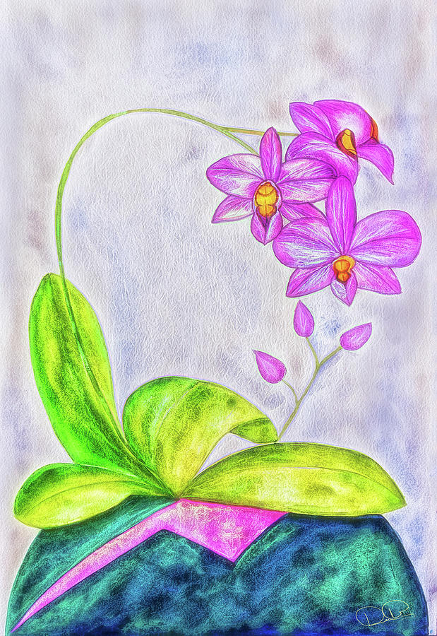 Orchid  Painting by Dee Browning