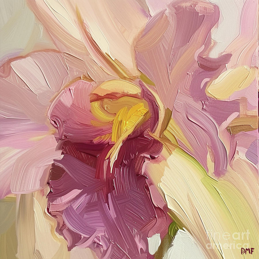 Orchid Flower Painting by Dragica Micki Fortuna