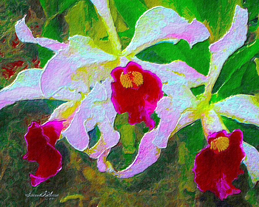Orchid Flowers 3 1 Almost Real Painting by Susanna Katherine