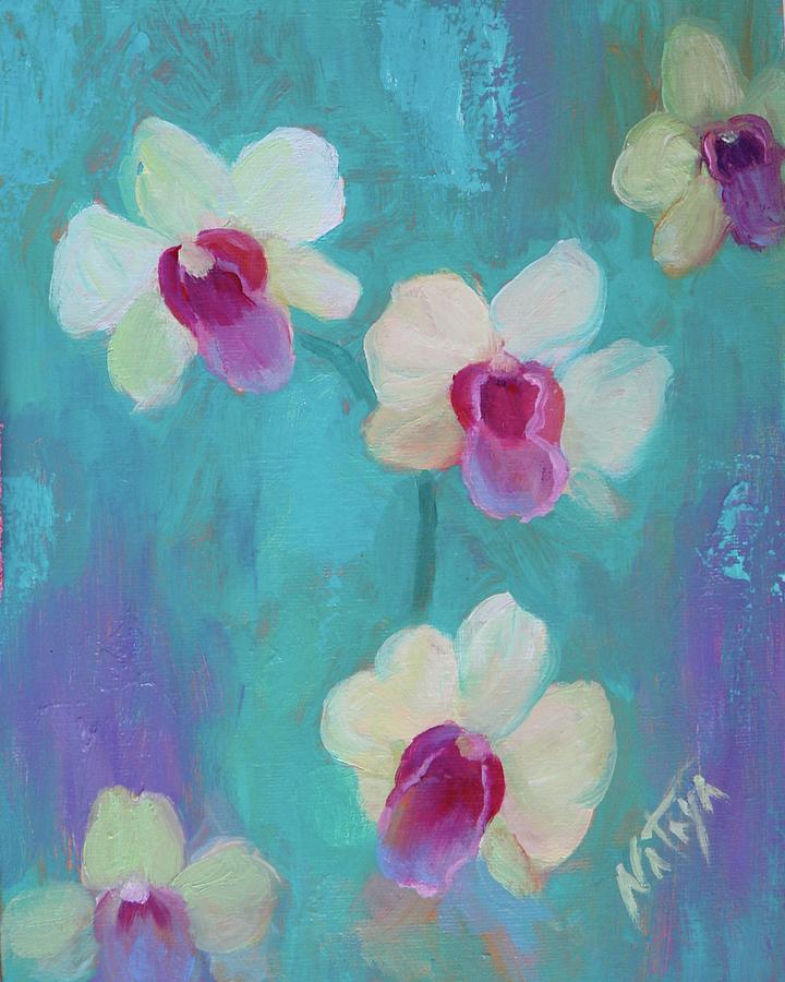 Orchid Fun Painting by Nataya Crow