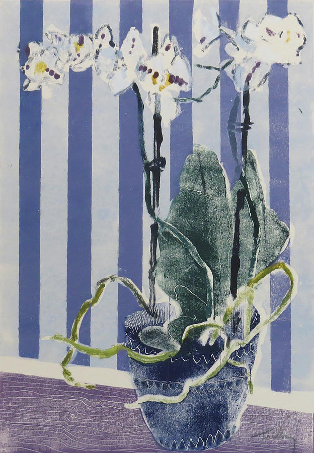 Orchid One Painting by Thomas Tribby