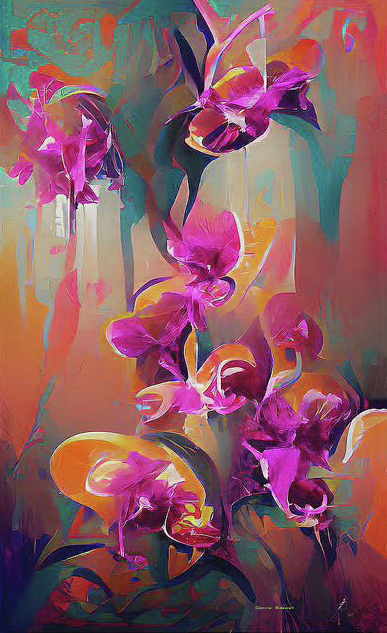 Orchid sangria  Digital Art by Dennis Baswell