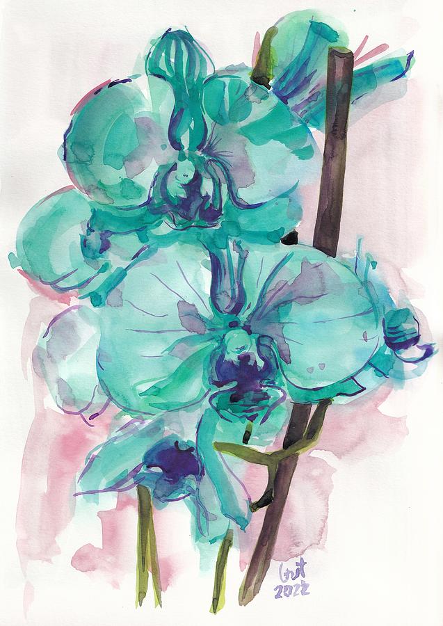 Orchids Painting by George Cret