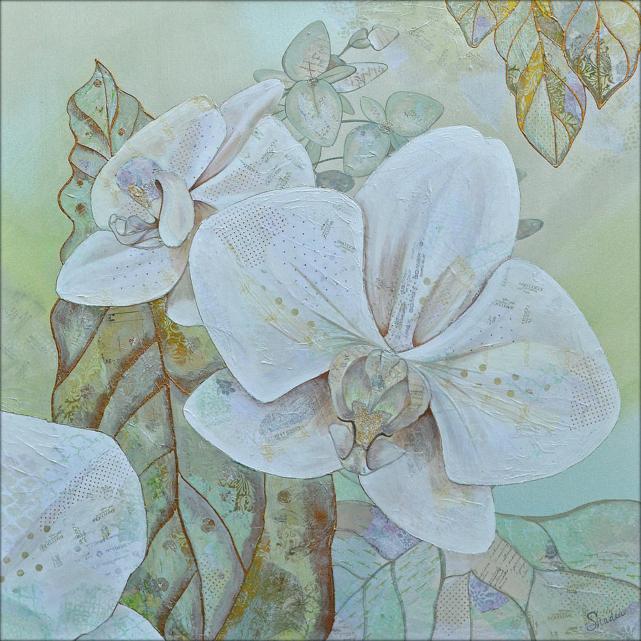 Orchids In White Painting