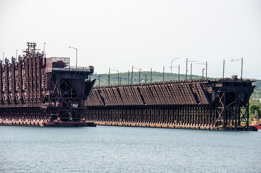 Ore docks in Two Harbors Minnesota along Lake Superior Photograph by ...