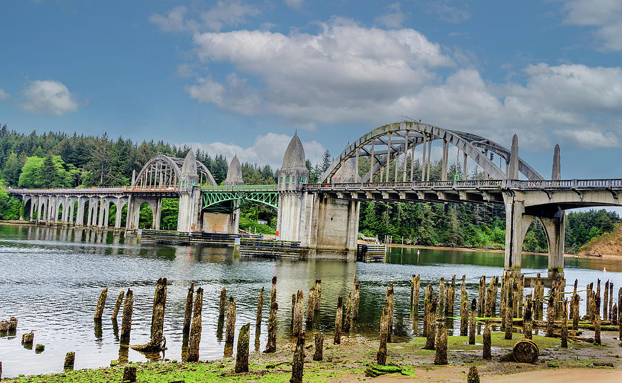 Oregon Bridge Painting by Jerry Cahill