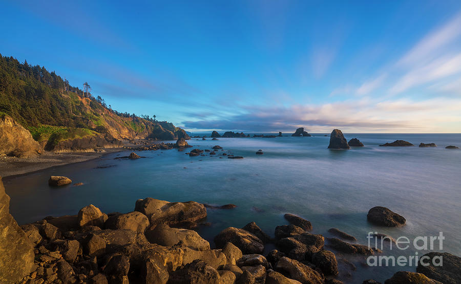 Oregon Coast Dusk Light Photograph