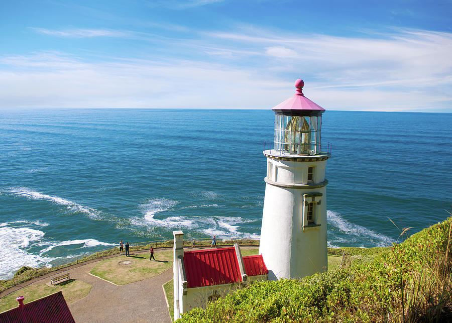 Oregon Coast Heceta Head Lighthouse 0832re Photograph by Rospotte ...