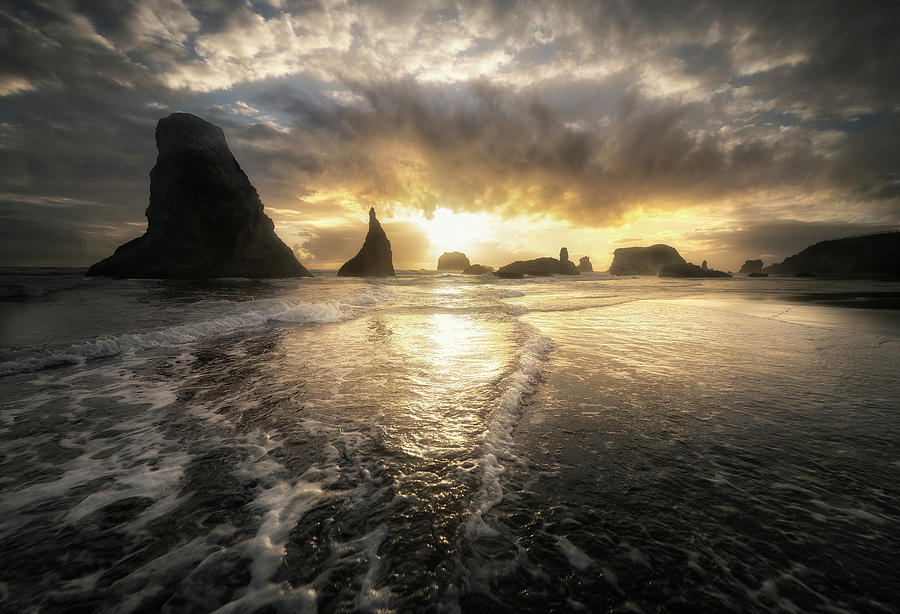 Oregon Coast Sunset III Photograph by Ryan McGinnis - Fine Art America