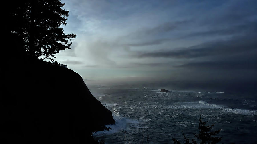 Oregon Coast twilight Photograph by Cathy Anderson