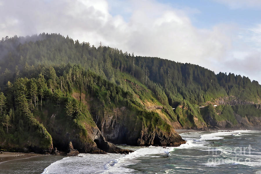 Oregon Coastline Digital Art by Kirt Tisdale