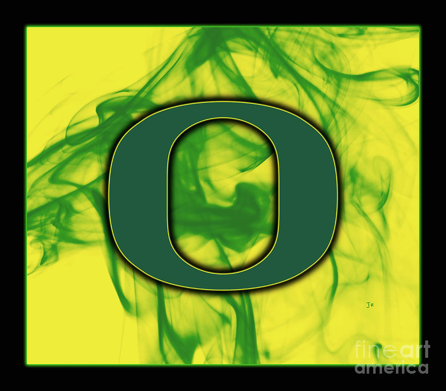 Oregon Ducks Green Mystique Photograph by John Stephens