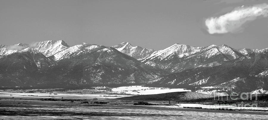 Oregon Elkhorn Mountain Range - Monochrome Photograph