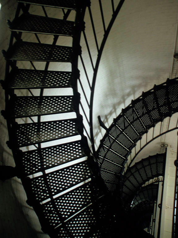 Oregon Lighthouse Stairs Photograph by Doug Davidson