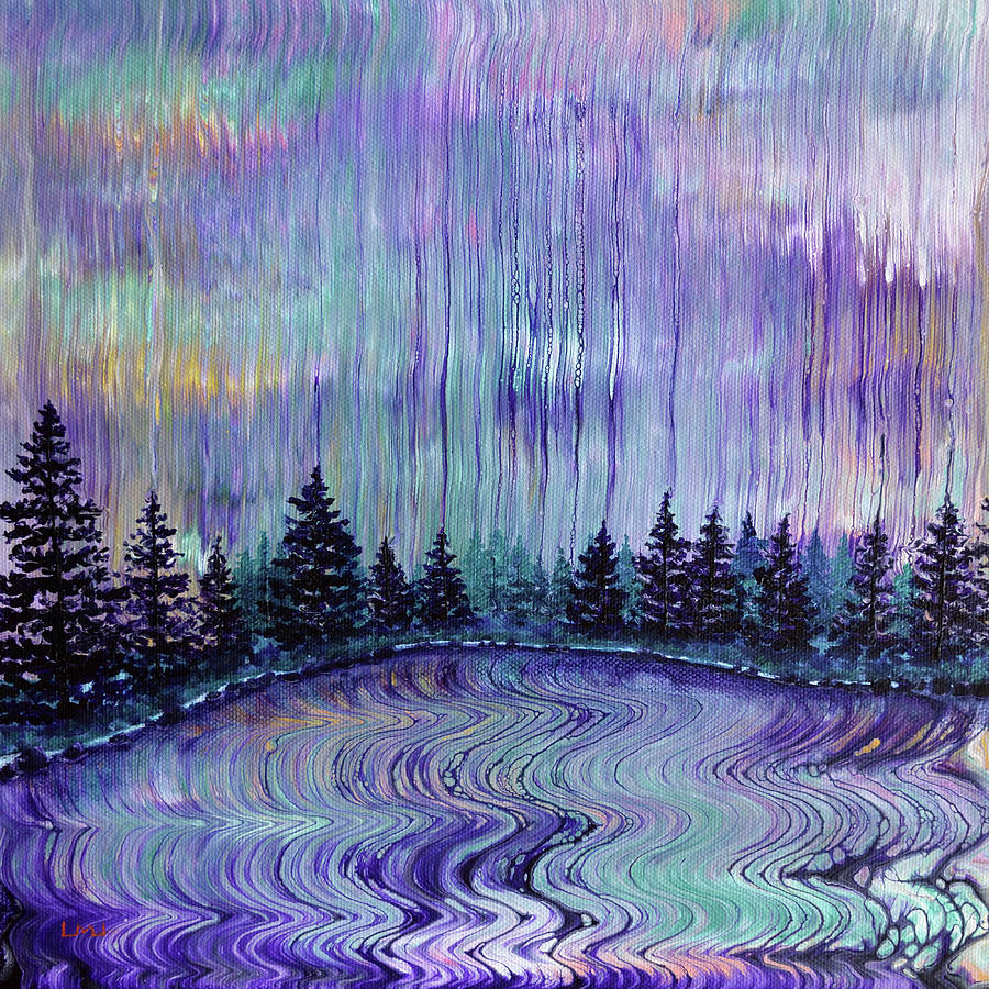 Oregon Purple Rain Painting by Laura Iverson