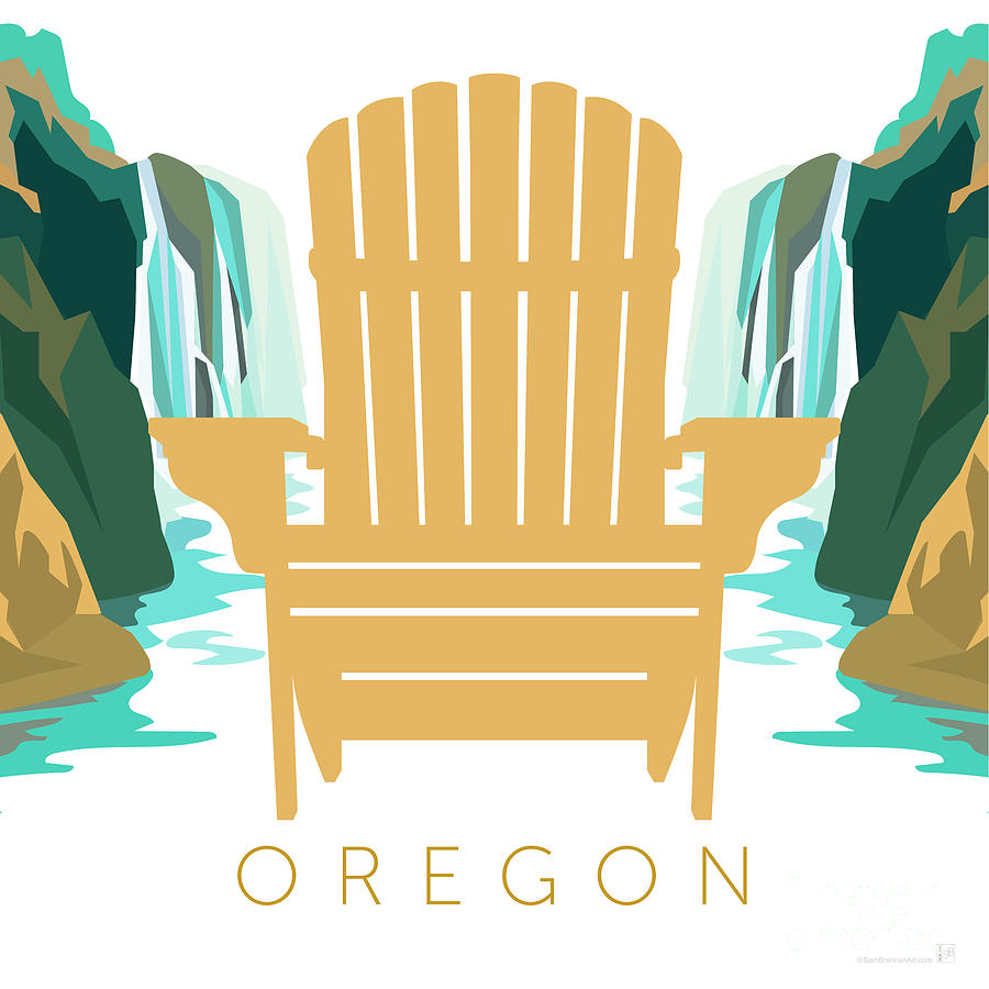 Oregon Digital Art by Sam Brennan