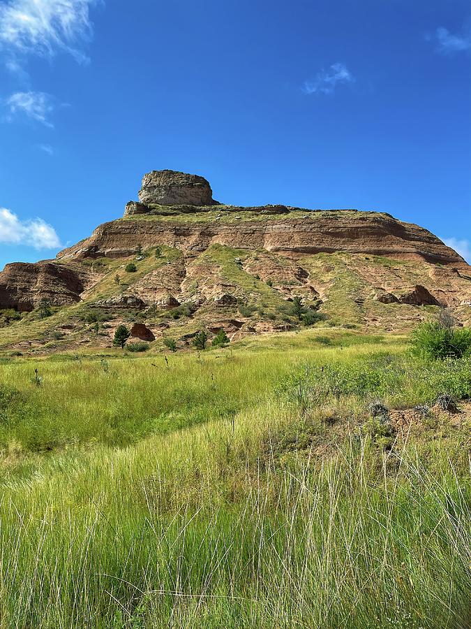 Oregon Trail at Scotts Bluff Photograph by Bill Swartwout