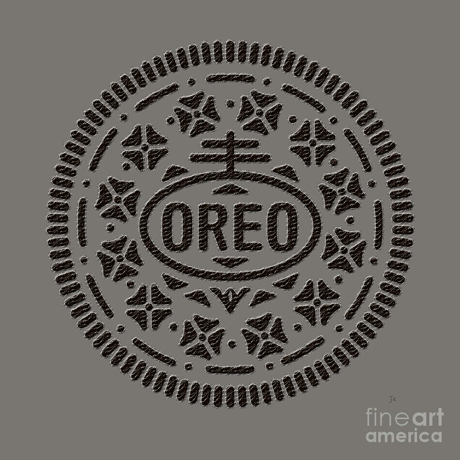 Oreo Chocolate Sandwich Cookie On Transparent Background Digital Art
