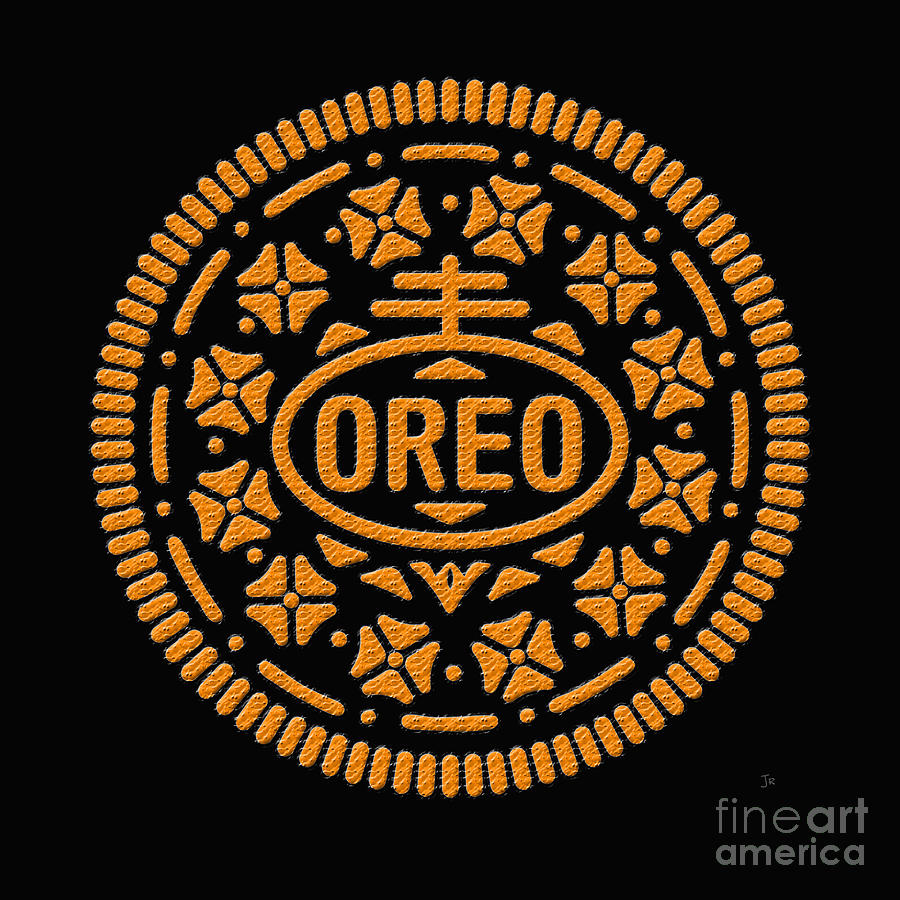 Oreo Orange Chocolate Sandwich Cookie Digital Art by John C Stephens ...