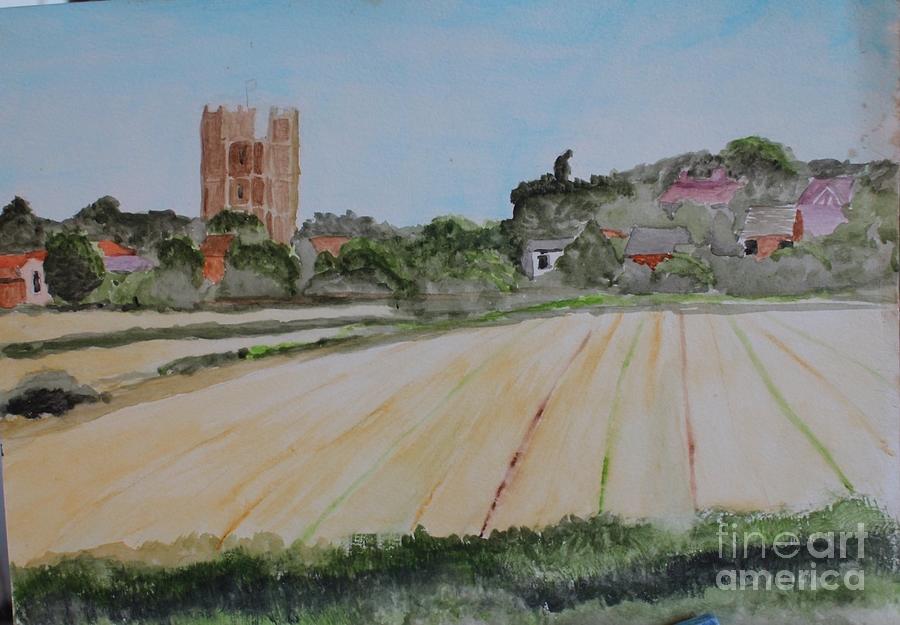 Orford Village in Suffolk, newest England (watercolor)