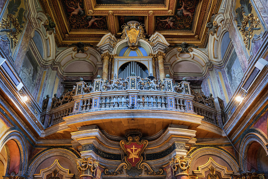Organ in Basilica of St. Bartholomew on the Island Photograph by Artur Bogacki