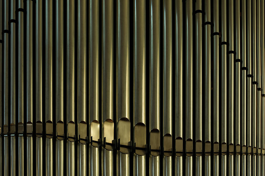 Music Photograph - Organ Pipes by Angelo DeVal