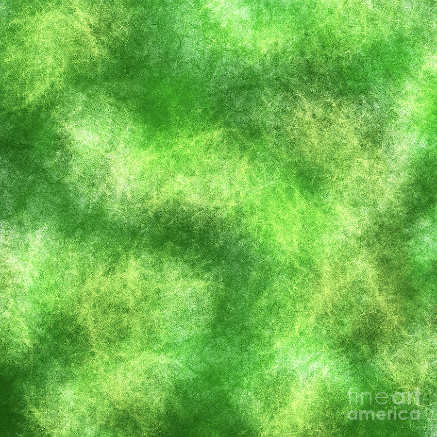 Green Abstract Digital Art - Organic Green Abstract by LJ Knight Green Abstract Digital Art - Organic Green Abstract by LJ Knight