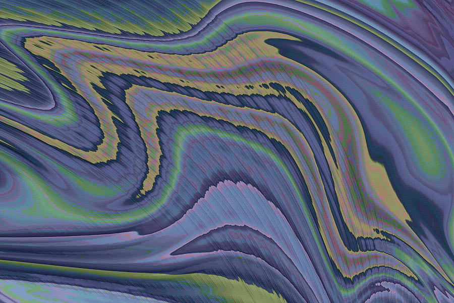 Organic Purple Fractal Butterfly Wing Abstract  Digital Art by Shelli Fitzpatrick