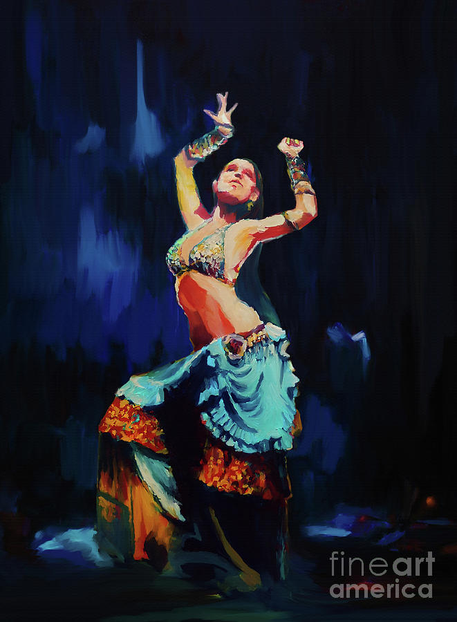 Orient Dance art xxcv Painting by Gull G