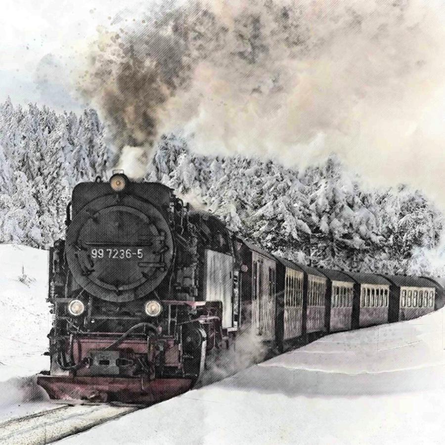 Orient Express Illustration Digital Art by Jose Land - Fine Art America