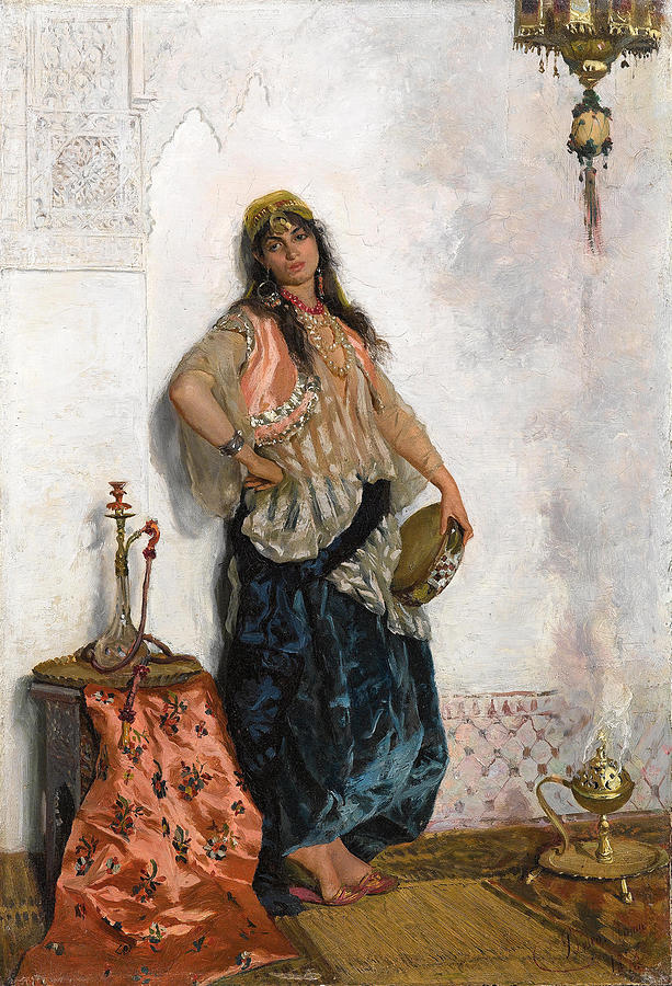Oriental dancer Painting by Cesare Biseo