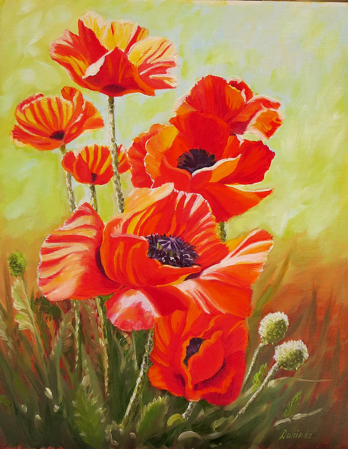 Oriental Poppies Painting by Durinda Cheek - Fine Art America