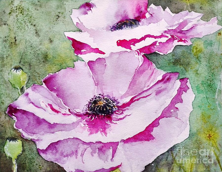 Oriental Poppies Painting by Magali - Fine Art America