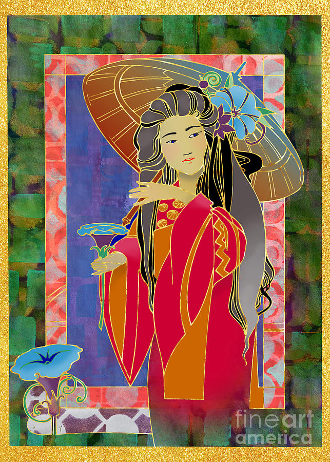 oriental Woman Digital Art by Ariadna De Raadt
