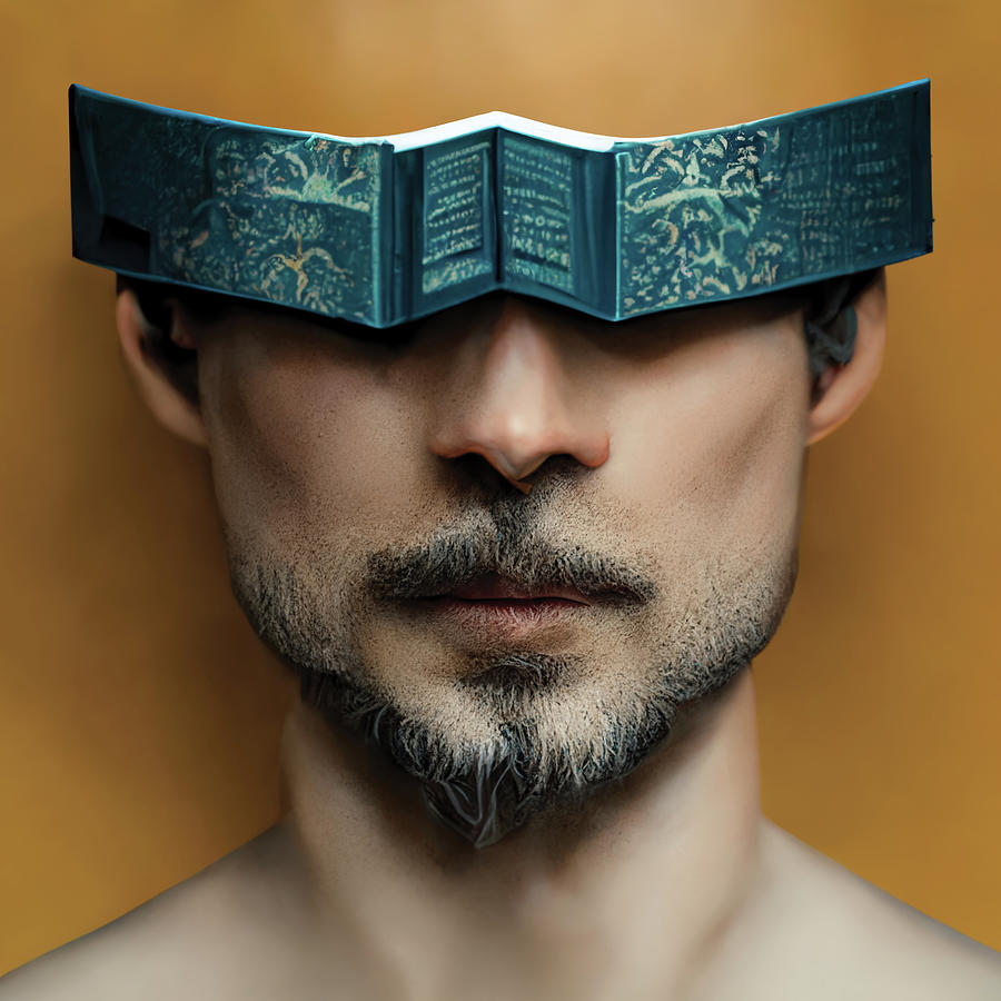 Origami Book Head Digital Art by Lukasz Tkacz | Fine Art America