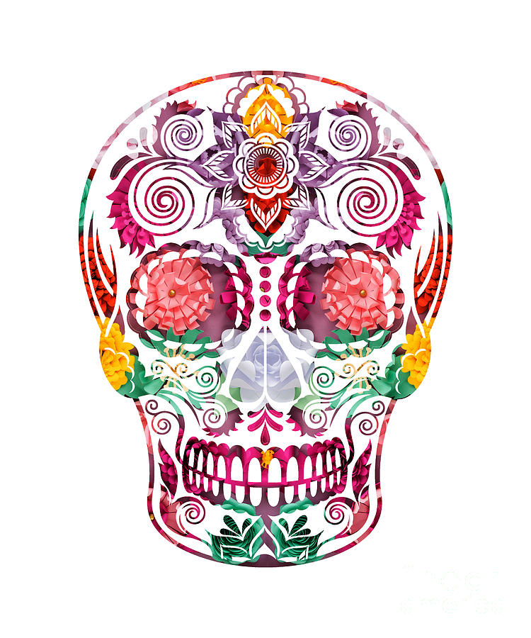 Day of the Dead Dia De Los Muertos Houston Sports Teams Sugar Skull | Art  Board Print