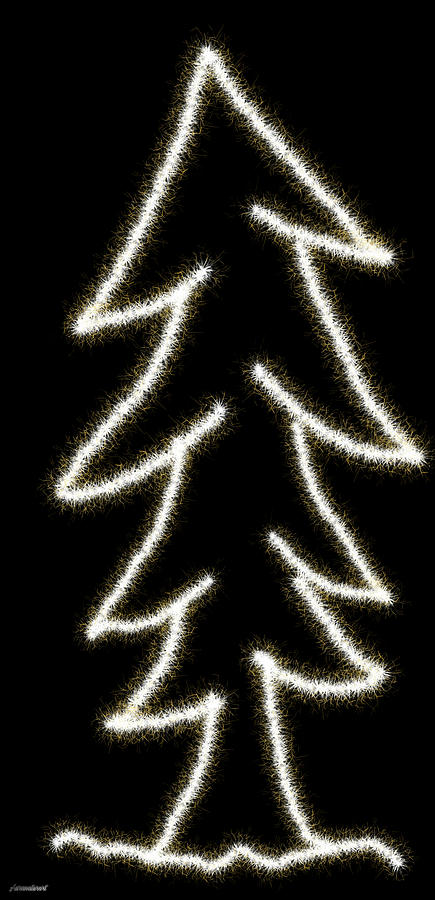 Original Auranaturarts Christmas Tree Digital Art by Auranatura Art