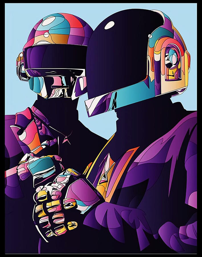 Original Daft Punk Poster Digital Art by Sarah Olsen - Fine Art America