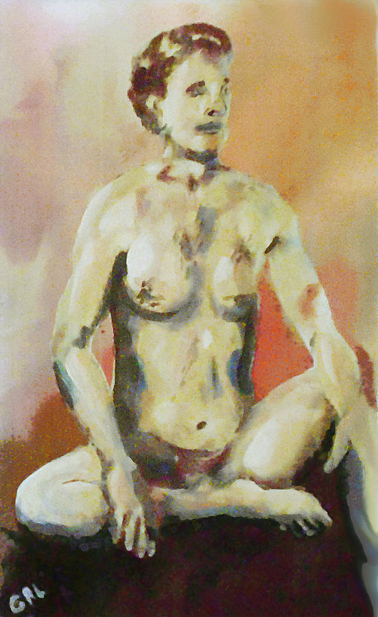 Original-fine-art-paintings-male-contemporary-nudes-nov20b Painting by G Linsenmayer