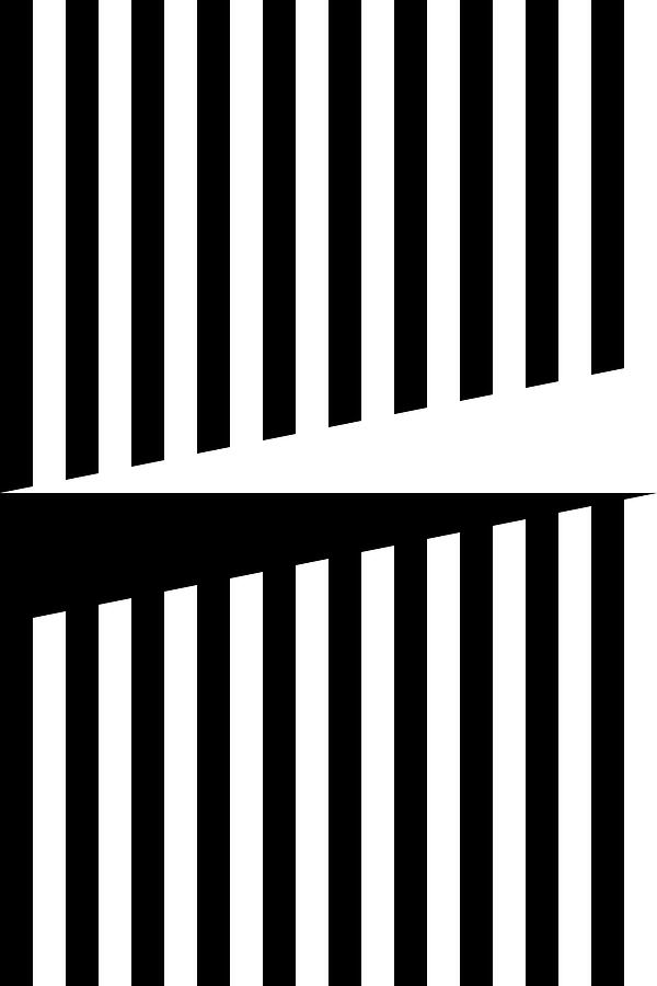 Abstract Digital Art - Original geometric black and white by Urbano Espinosa