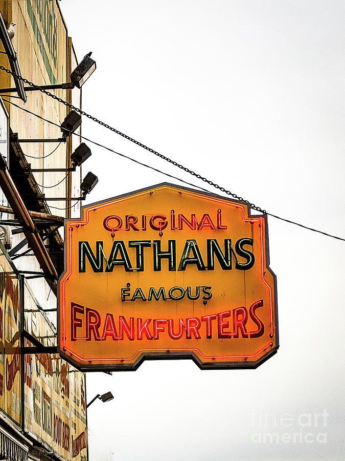 Original Nathans Famous Frankfurters Photograph by Mary Capriole