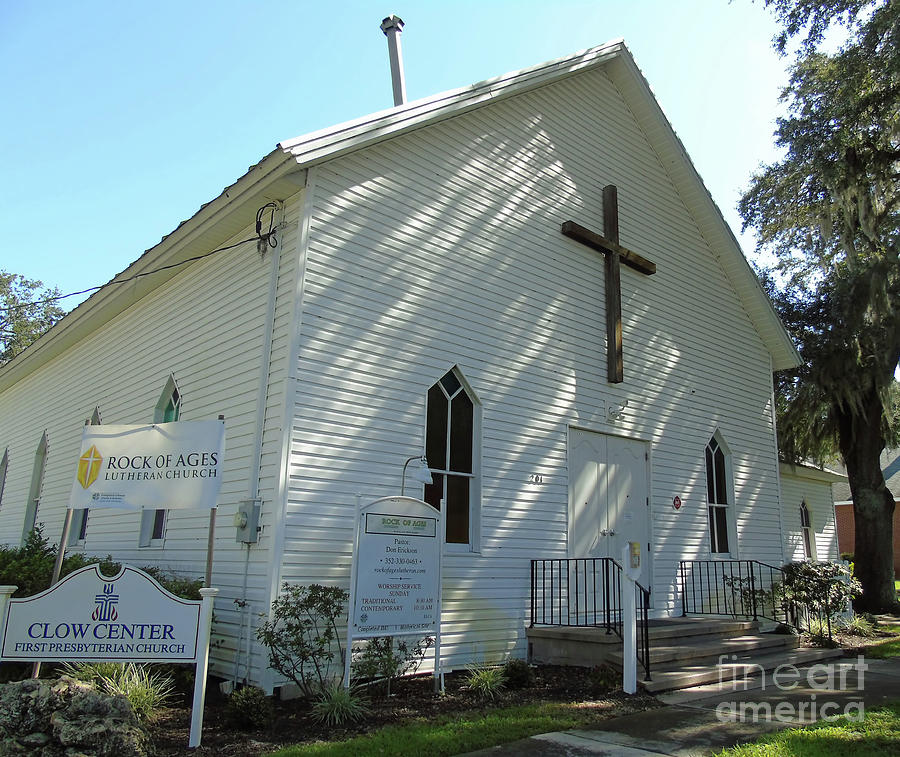 Original Sanctuary Of The First Presbyterian Church Of Wildwood Photograph by D Hackett