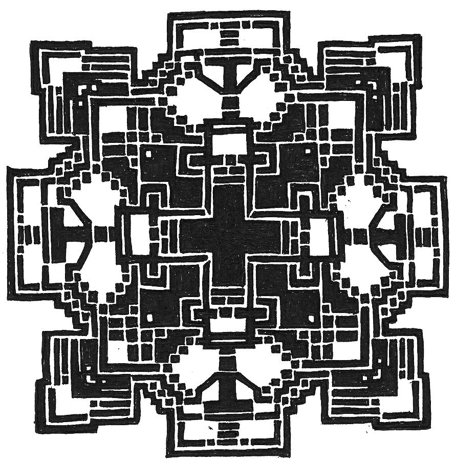 Original Stack Drawing by Daniel Whitaker - Pixels