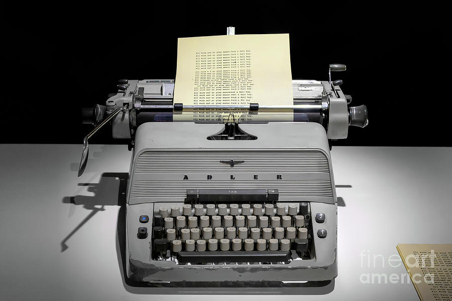 Original typewriter from The Shining Photograph by Delphimages Photo