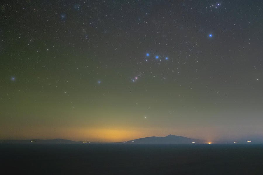 Orion Constellation Over the Mountains Photograph by Alexios Ntounas