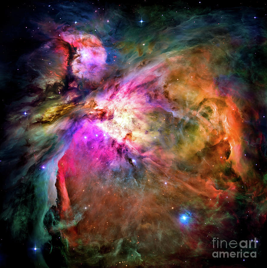 Orion Nebula in High Resolution Photograph by M G Whittingham