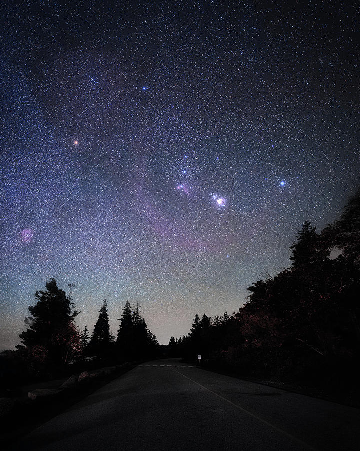 Orion Over Acadia  Photograph by Robert Fawcett