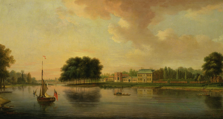 Orleans House, Twickenham Painting by Joseph Nickolls