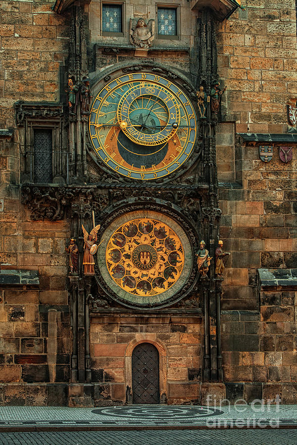 Clock Photograph - Orloj by John Galbo